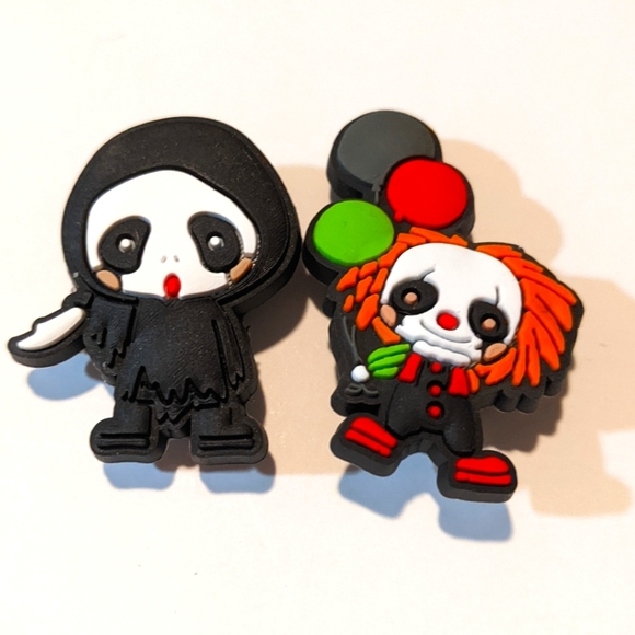 CROCS Accessories Scream Pennywise Shoe Charms 2pc Horror Ghostface